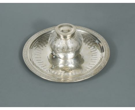 by John Wilmin Figg, London 1854, the stand of circular dished form with decorated border, the field edge engraved with repea