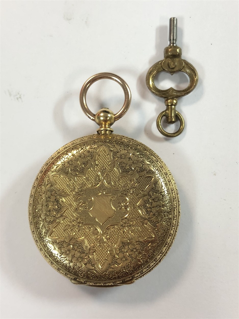Stauffer, Son & Co A lady's open faced pocket watch, in Cheffins