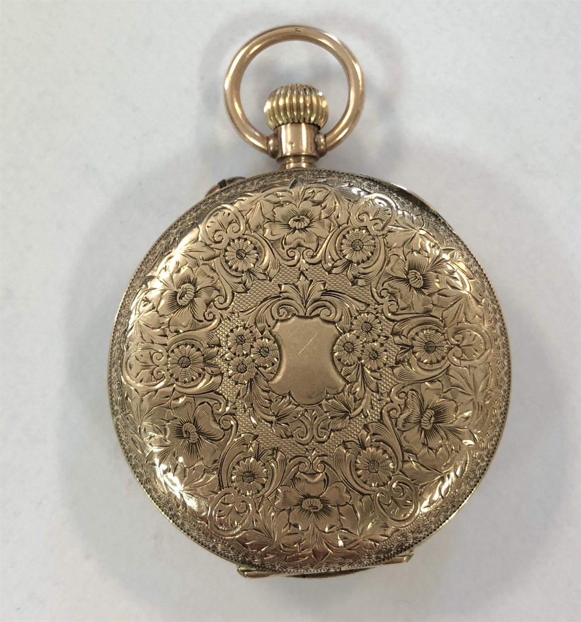 Stauffer, Son & Co - An Edward VII lady's 9ct gold half hunter pocket ...