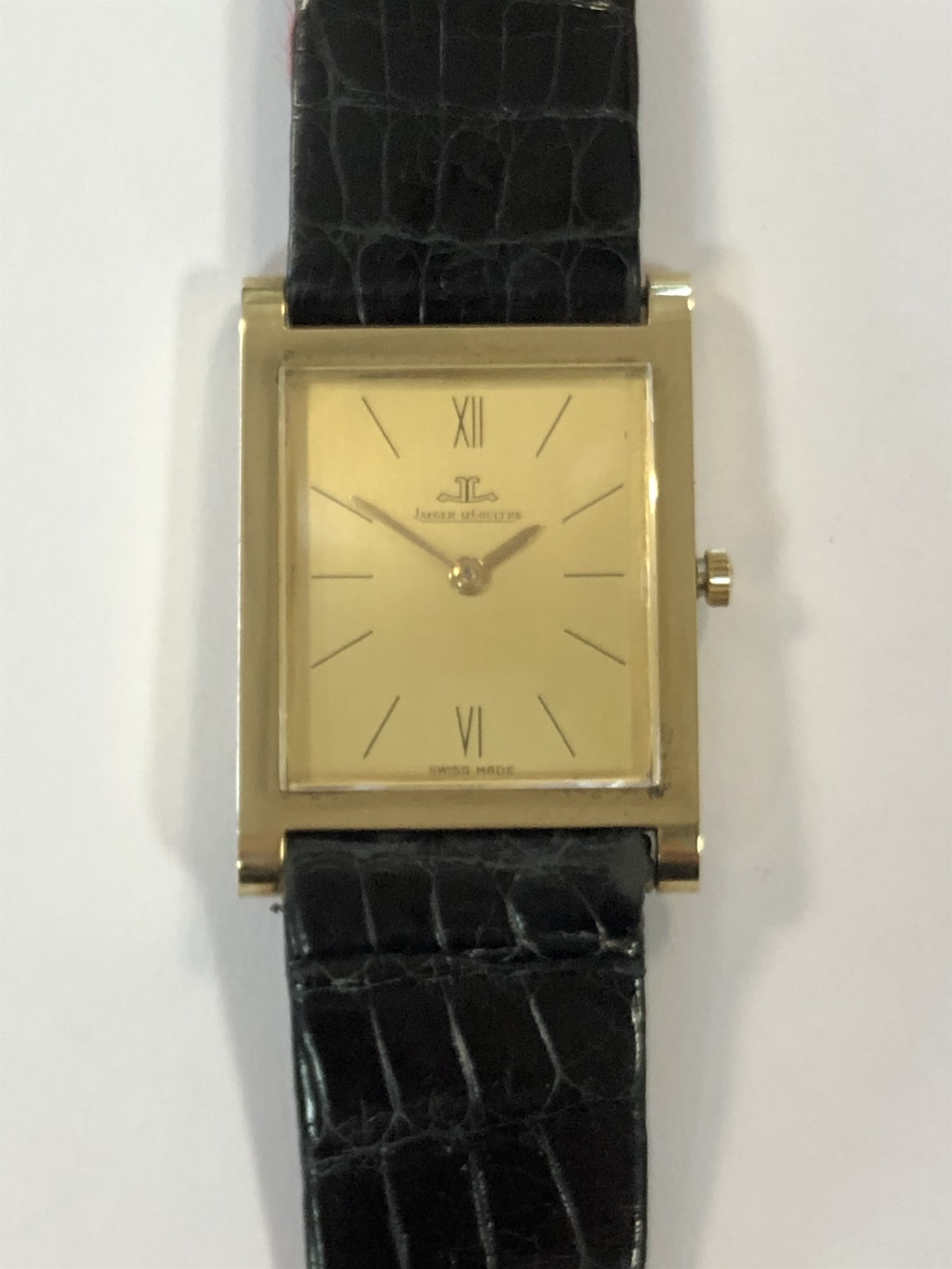 Jaeger Le Coultre An 18ct gold wristwatch, in Cheffins Fine Art