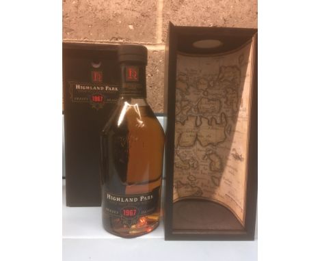 Scotch Whisky 1967, bottled in 1991, one bottle, 70cl 43%. In wooden presentation box.