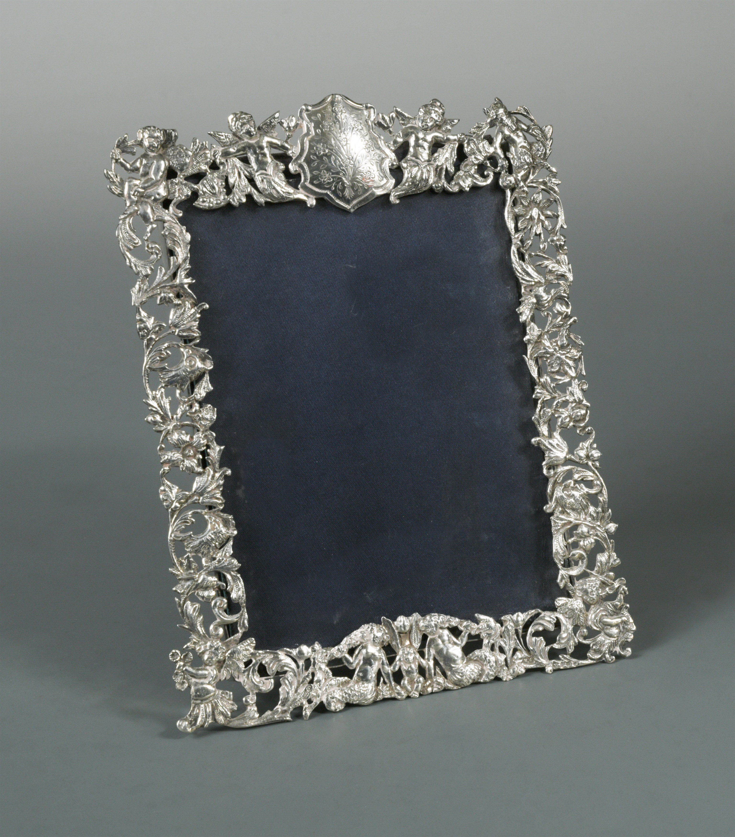 A Victorian silver easel back photograph frame, in Cheffins Fine Art