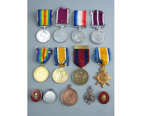 A WWI MEDAL TRIO with LSGC and Meritorious Service medals, awarded 6471 Sjt W G Parkes, Royal Engineers, the Lot to include a