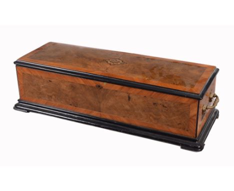 A fine Swiss inlaid walnut 'Sublime Harmony Piccolo' music box  A fine Swiss inlaid walnut 'Sublime Harmony Piccolo' music bo