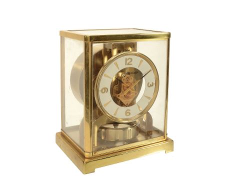 A gilt brass 'Atmos' timepiece, Jaeger-LeCoultre, mid to late 20th century  A gilt brass 'Atmos' timepiece, Jaeger-LeCoultre,