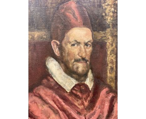 Winifred Eveline Wild (British 1886-1970) after Diego&nbsp;Velázquez&nbsp;(Spanish 1599-1660): Portrait of 'Pope Innocent X',