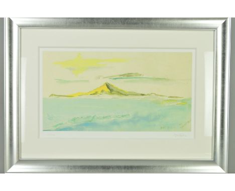 JIMI HENDRIX (AMERICAN 1942-1970) 'LAKE WASHINGTON', a limited edition print 31/125, facsimile signature, with certificate, m