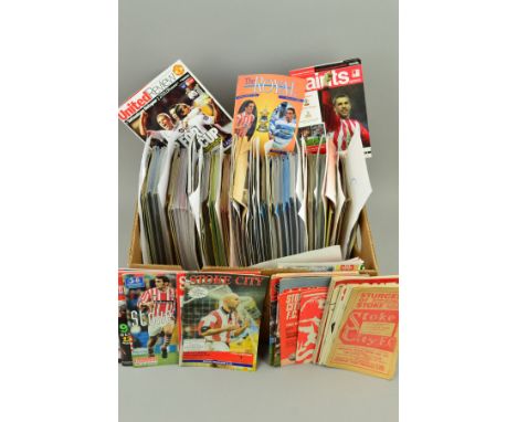 A COLLECTION OF FOOTBALL PROGRAMMES, 1950's onwards, home teams beginning with letters M-S, vast majority are for games again