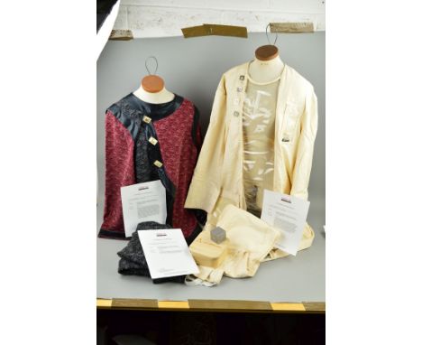 TWO SCREEN WORN COSTUMES FROM GENE RODDENBERRY'S ANDROMEDA, both from the second season episode 'Pitiless as the Sun' and wor
