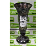 Silver plated church 10 inch vase