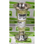Silver plated church 8 inch vase