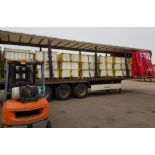 Wholesale lot - 42x Yellow 3-tier general use trolleys - W 1440 x D 550 x H 1150mm