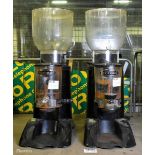 2x Expobar Cunill espresso coffee grinders