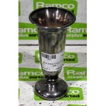 Silver plated church 6 inch vase