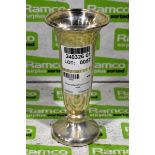Silver plated church 8 inch vase