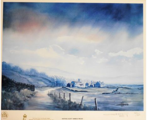 Ashley Jackson. Limited edition framed print moving light Merrick Priory, signed in pencil to margin and number 200 of 900, 4