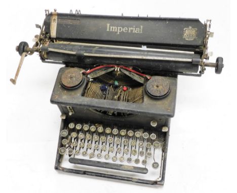 An Imperial Good Companion typewriter. 