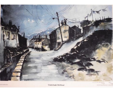 Ashley Jackson. Limited edition signed print, underbank Old Road, signed in pencil to margin and numbered 472 of 850, 42cm x 