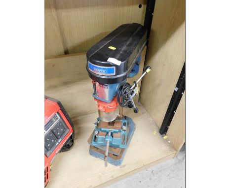 A Draper modern D13-5A pillar drill and clamp. 