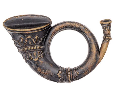 Royal Rifles Reserve Regiment Boer War OR’s cap badge.Good scarce die-stamped blackened brass coiled bugle horn.  Loops VGCHQ