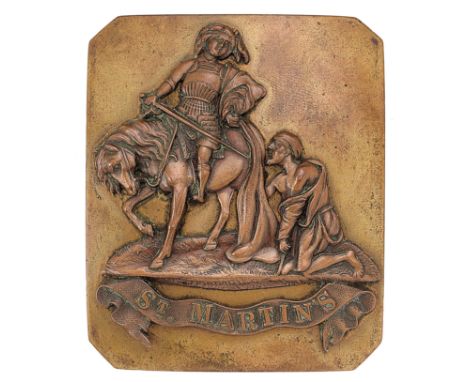 Saint Martin’s Companies, 13th (Queen’s) Middlesex Volunteer Rifle Corps Victorian pouch belt plate. Scarce example worn by I