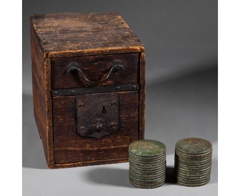 A set of Chinese Qing dynasty silver coins    Diameter:3.7cm       Weight:803g