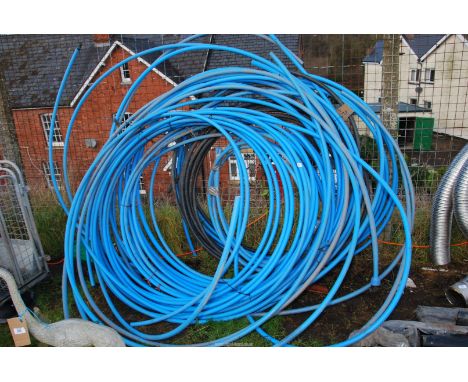 A large quantity of alkathene water pipe.