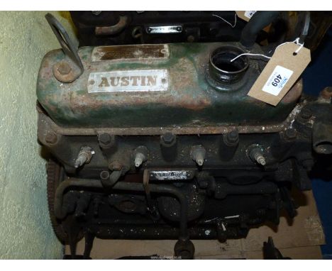 An Austin A50 1,500 cc Engine for spares/reconditioning. Serial No. IH-HCS-3564. Appears to be in relatively complete as remo