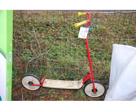 A child's scooter.