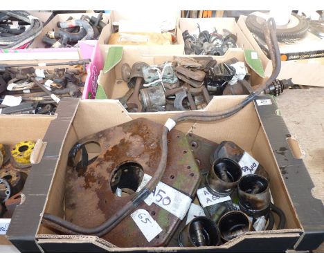 Two A50 engine back-plates, one A60 engine back-plate, two A50/60,etc., engine front plates, a pair of A50/60 engine side cov