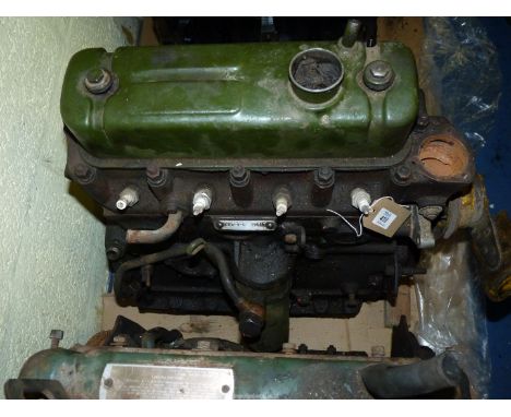 An Austin A60, etc. 1,622 cc Engine for spares/reconditioning. Serial No. 16AA-U-H 27517. Appears to be in relatively complet