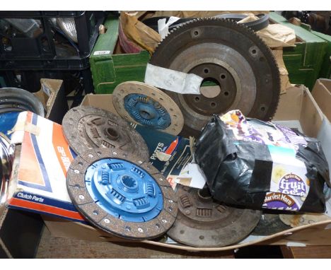 A new Fine Spline Clutch Plates to suit A50/60 Van & Pick-up, etc., and two new A40 Somerset Clutch Plates, 7 1/4" diameter, 