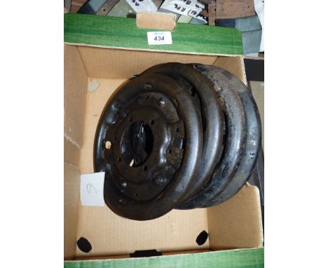 Four new A50/A60, etc., front brake back-plates.