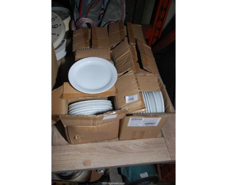 Six boxes of "Athena Hotel ware" tea plates.