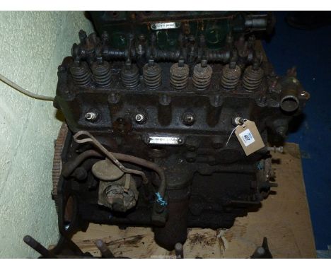 An Austin A60, etc. 1,622 cc Engine for spares/reconditioning. The cylinder head, rocker shaft and rockers are present. Seria
