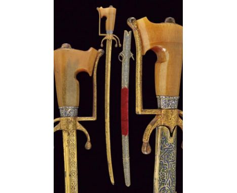 dating: Second half of the 19th Century provenance: Morocco, Slightly curved, single-and false-edged blade with double groove