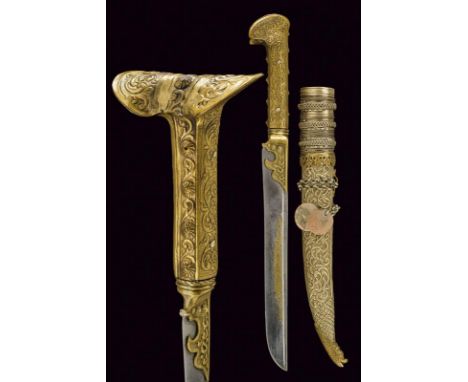 dating: circa 1900 provenance: Turkey, Straight, single-edged blade with groove on the back, in the center cartouches with in