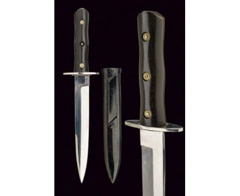 dating: 1943-1945 provenance: Italian Social Republic, Strong, straight, single-and false-edged blade, tang; iron quillon, bl