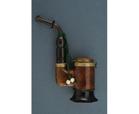 dating: First half of the 20th Century provenance: Germany, In briar-root and horn. Marked 'Allwetter' and '3461'. Latch with