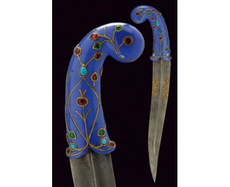 dating: Second part of the 20th Century provenance: Indopersia, Slightly counter-curved, double-edged blade, ribbed in the ti