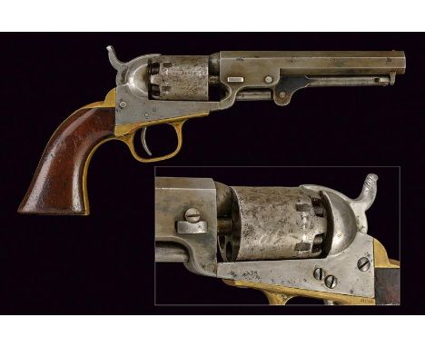dating: Third quarter of the 19th Century provenance: USA, Octagonal, rifled, 5' barrel, brass, cusp-shaped fore-sight, marki