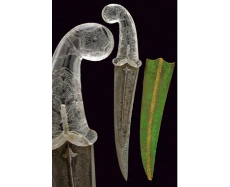 dating: Second part of the 20th Century provenance: India, Wide, curved, double-edged blade with central raiser and two, wide