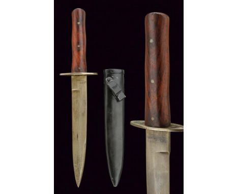 dating: 1943-1945 provenance: Italian Social Republic, Strong, straight, single-and false-edged blade, tang; iron quillon, wo