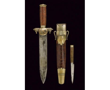 dating: 19th Century provenance: Vienna, Heavy and strong, flat, single-and false-edged blade. Nice, silver hilt, shell-guard