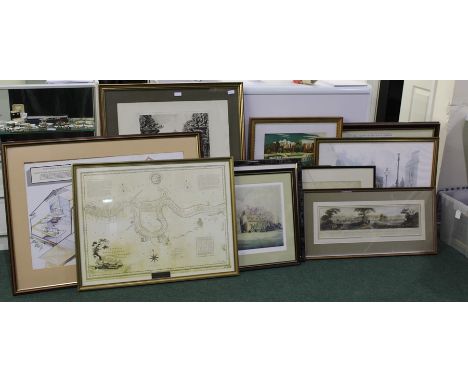Collection of pictures and prints, depicting London, Oxford, etc. (qty)