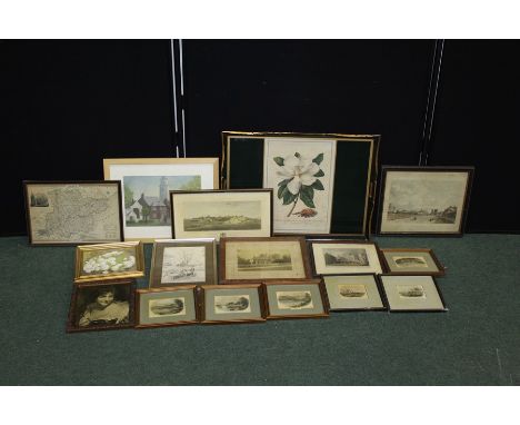 Coloured prints depicting Southwold, Lake Windermere, the shire hall Chelmsford etc. (qty)
