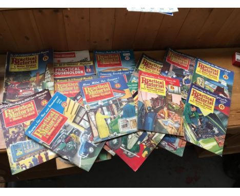 A Large Collection of 1955 t0 1957 Vintage Practical Motorist Repair, Magazines. 