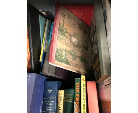 A Crate of mixed genre antique and vintage books 