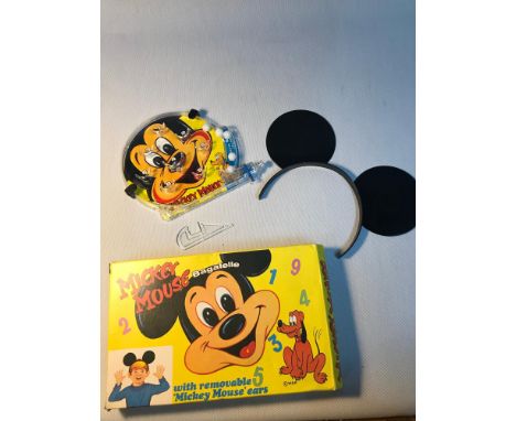 Mickey Mouse Bagatelle with removable ears by Marx toys c1960's 