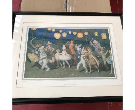 A vintage print titled Peter?s party by Percy Tarrant. 